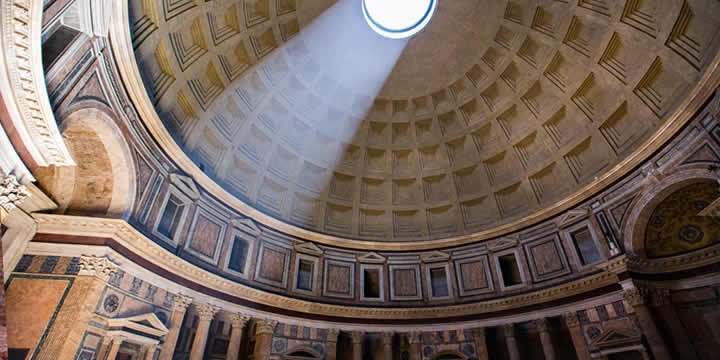 Itālijas ceļojums, Panteona iekšskats, Mundus Travels